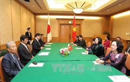 Phó Chủ tịch nước Đặng Thị Ngọc Thịnh tiếp Thống đốc tỉnh Fukuoka